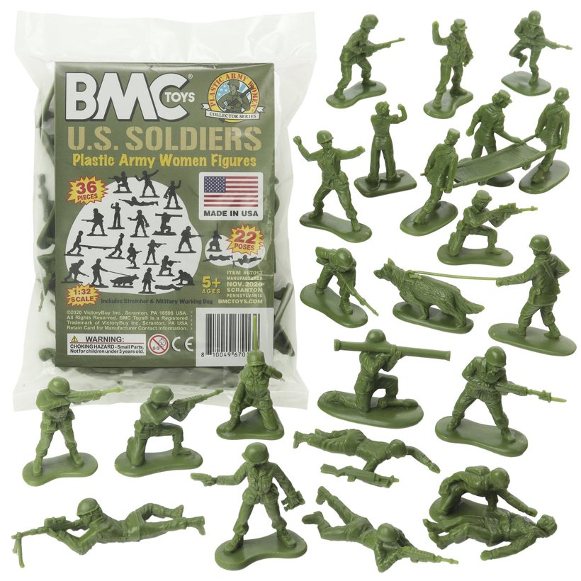 BMC Plastic Army Women bag of figures